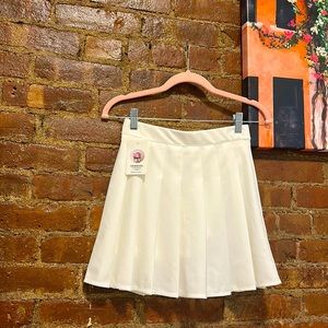 White pleated Tennis Skirt